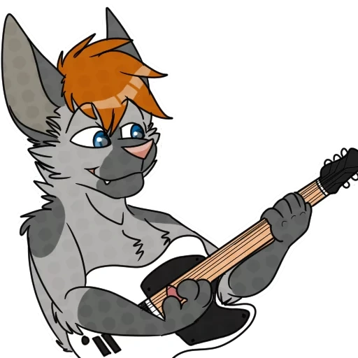 the furry, fry art, the fox guitar, frey rock group, fury meme animation