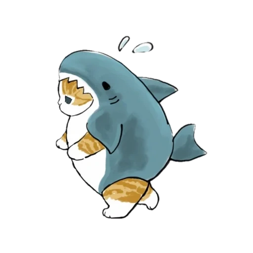 mosaik, kucing hiu, hewan lucu, hewan mosaik, catfu mofu shark