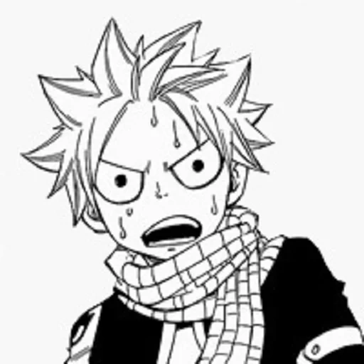 conte de fées, natsu dragneel, natsu a traîné cherno, natsu dragon noir blanc, natsu a dressé la queue des mangas de fées