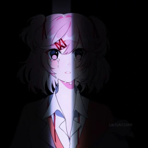 natsuki, anime de natsuki, ddlc natsuki, natsuki doki doki, la fin secrète de la jetée de natsuki