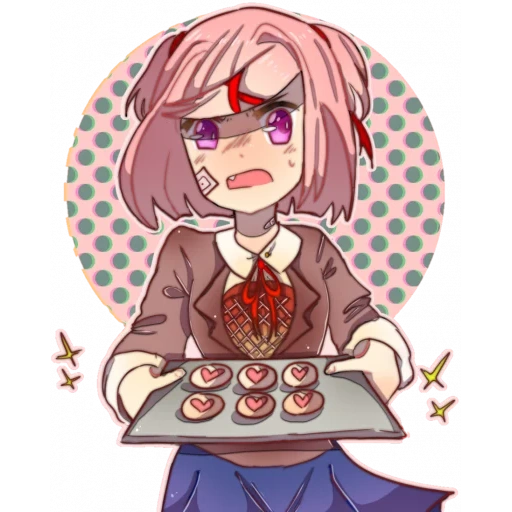 natsuki, doki doki, xia mu mu mu mu mu, natsuki doki doki, doki doki natsuki muffin