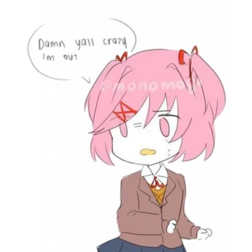 ddlc, natsuki, doki doki, ddlc natsuki, natsuki doki doki