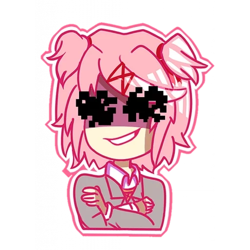 нацуки, ddlc мими, нацуки чиби, нацуки doki doki, natsuki doki doki