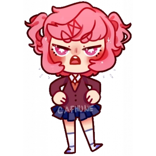 sommer holz viel holz viel holz, oki art artist, summer mu chibi muffin, lily of the summer wood, natsumi chibi doki doki literature club sprite