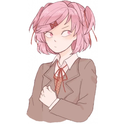 ddlc, natsuki, doki doki, natsuki ddlc, adultes de summerwood