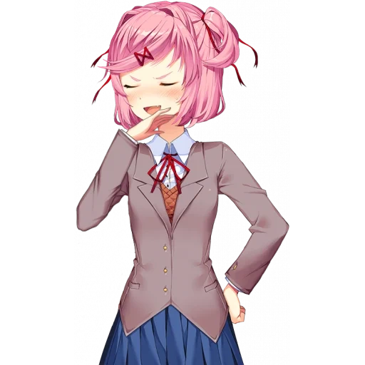 doki doki, нацуки наоко, natsuki doki doki, нацуки доки доки полный рост, doki doki literature club natsuki