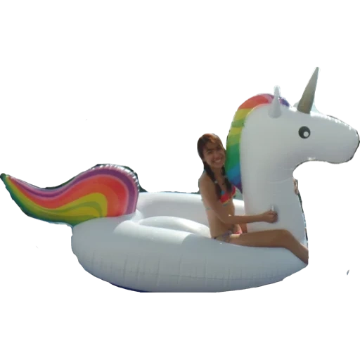 einhorn, aufblasbarer kreis, aufblasbares einhorn, der kreis eines aufblasbaren einhorns, aufblasbares einhorn des schwimmens