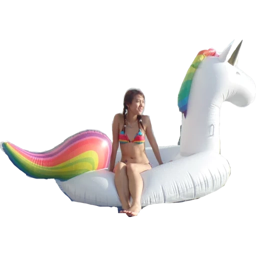 licorne gonflable, la licorne gonflable est grande, licorne gonflable de la natation, baignade de licorne gonflable des adultes arc-en-ciel, matelas gonflable rainbow unicorn201smx140mx97cm