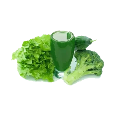 des produits, jus vert, le smoothie est vert, salade verte, légumes verts