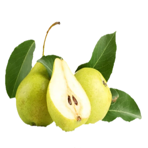 poire, le fruit de la poire, une poire de variétés, poire jaune, une poire avec un fond blanc