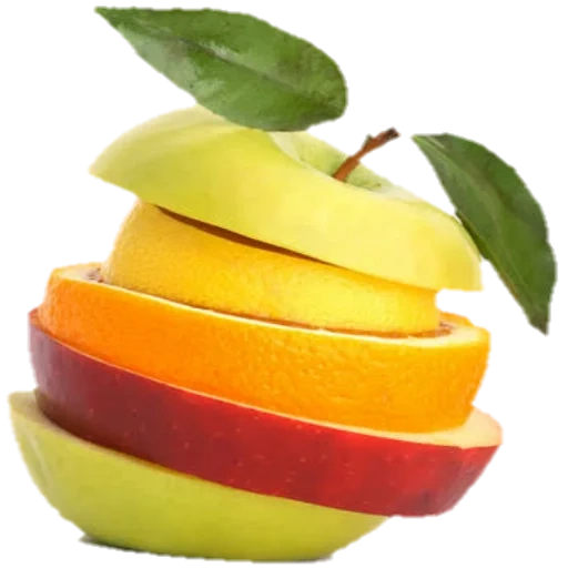 des fruits, orange, mélange, fruits avec un fond blanc, fruits exotiques