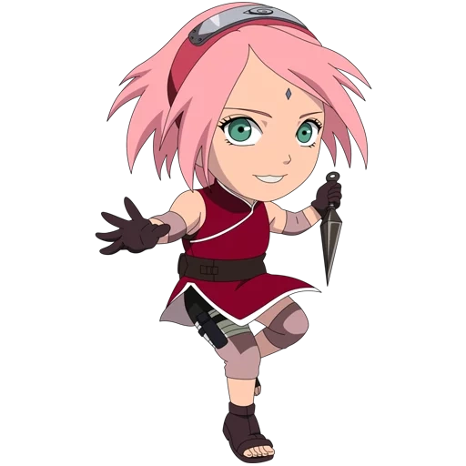 fiori di ciliegio a parete rossa, sakura harunno, sakura yuzhibo chibi, sakura chibi naruto, sakura chunno chibi