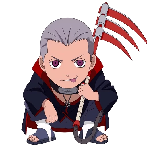 hidan chibi, hidan naruto chibi, akasaka chibi hidan, efek hidan chibi, hidan chibi tumbuh di seluruh tubuh