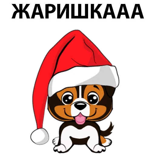 dog, chiot, chiot, chapeau de chiot, chiot de dessin animé de noël