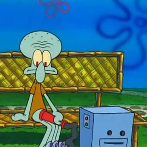 skvidward, tous les jours, shalun squidward, bob l'éponge carré