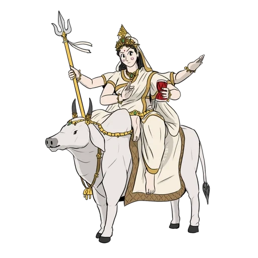 anime, asiatiques, déesse mahagauri, déesse saraswati, mère de la déesse coréenne