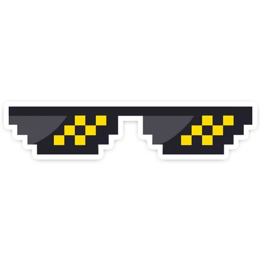 occhiali thug life, occhi mr rakhim, occhiali pixel, occhiali da sigaretta pixel, occhiali pixel montaggio senza sfondo