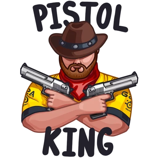 compressor, screenshot, sticker sheriff, cowboy gun