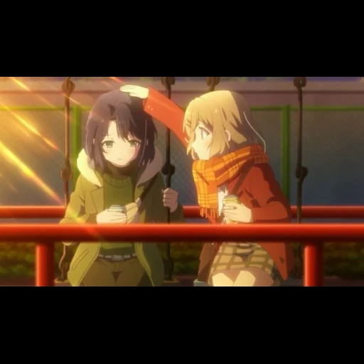 anime, ragazza anime, anime anime girls, adati simamura episodio 3, sora no woto anime stagione 1