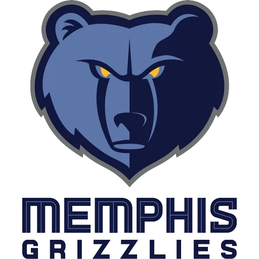 grizzly logo, мемфис гризли, мемфис гриззлис, логотипы команд нба, логотип команды нба гризлиз