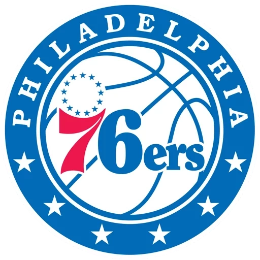 логотип нба, эмблема клуба, филадельфия севенти сиксерс, эмблемы баскетбольных команд, эмблемы баскетбольных клубов