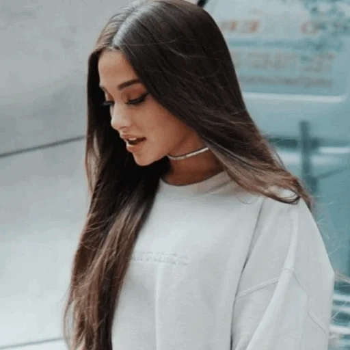 jeune femme, les filles, ariana grande, belles filles, cheveux lâches