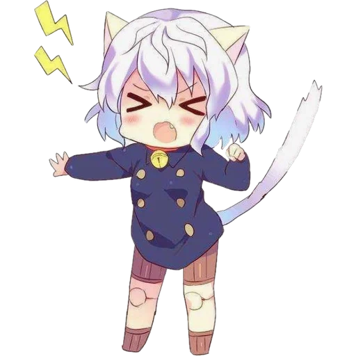 neko chibik, anime neko, hunter anime, rivière chibi, anime hunter neferpitu