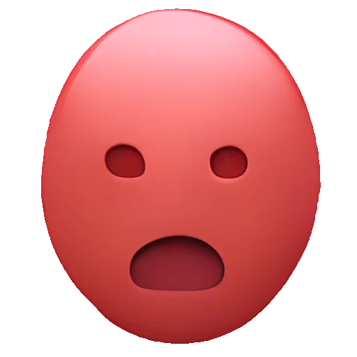 face emoji, emoji surprise, émoticônes emojidex, image floue, emoji apple animé
