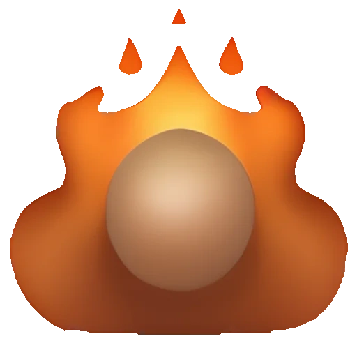 fire element, fiery signs, fire 3d icon, blurred image, fire of emoji srisovka