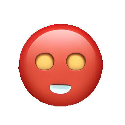 emoji, emoji, émoticônes faciaux, emoji est rouge, le smiley rouge est triste
