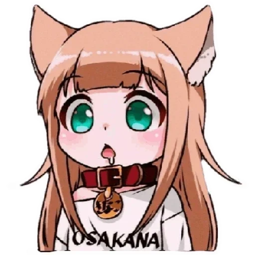 anime algunos, kinako no es, kinako neko, hermosos gatos de anime, anime de gato de niña