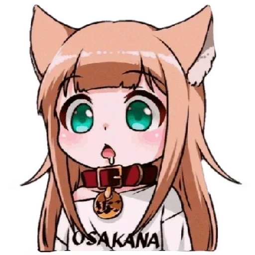 anime neko, gina nako neko, kinako neko, carino gatto anime, anime del gatto della ragazza