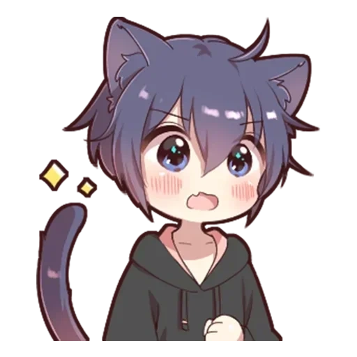 neco, não a, miken neco, anime não é kun, garoto de gato kami ameixa