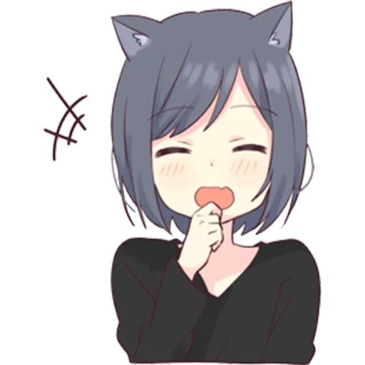 bild, kein chan, katzenmädchen, anime cat girl