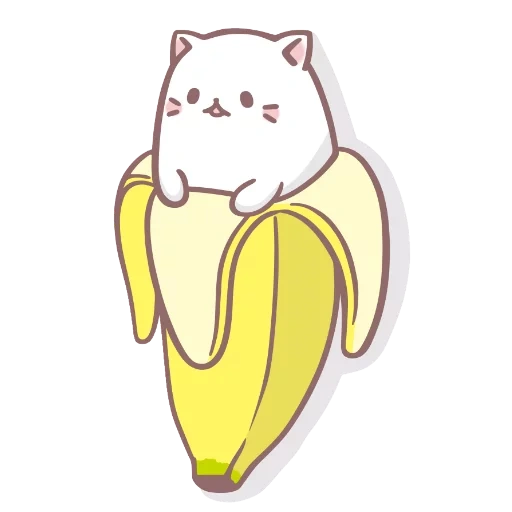 бананька bananya, банановый котик, аниме бананька, бананя, котик в банане