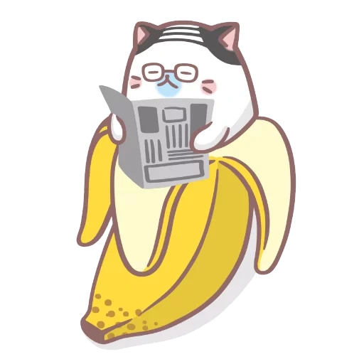 бананька bananya, котик бананчик, бананька персонажи, бананя аниме кот, котик в банане
