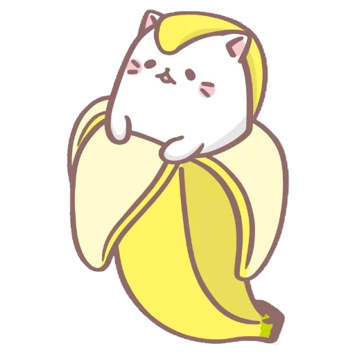 аниме бананька персонажи, кот с бананом, аниме бананя персонажи, котик бананчик, котик в банане