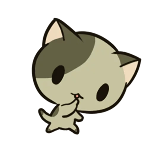 the zhbik cat, chibi seebär, die seehunde von kavai, das bild von cavai, niedliche fuchs chibi minimalistisch