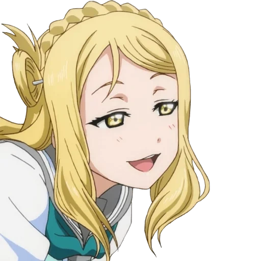 animación, grande mary, mari ohara, animación rubia, personajes de animación