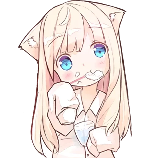 nekochan, anime alguns, idéias de anime, eu não estou no mia, nekomimi-mia