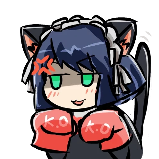 chibi, chibi neizi, anime neko, tokoh tebing merah, karakter anime chibi