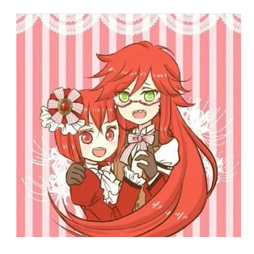 grell, grell chibi, grell satcliffe meilin, grell sutcliff madame red, grell sutcliff yana toboso