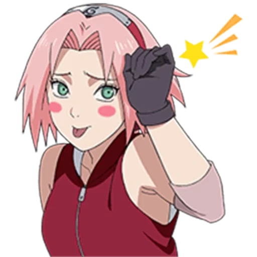 sakura haruno, sakura haruno stickers, sakura uchiha, sakura de l'anime naruto, naruto sakura