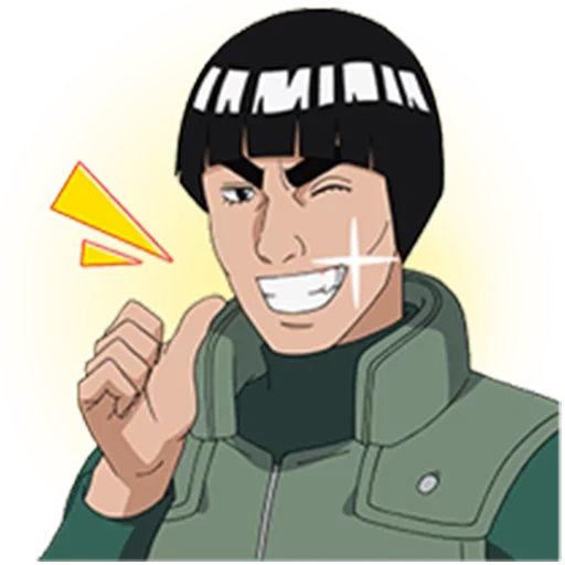 mayo guy strength of youth, guy maito, guy, naruto stickers, guy sensei