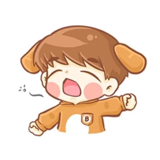 chibi, hai chibi, baekhyun exo, gambar chibi yang lucu