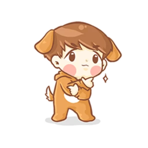 chibi, exo chibiki, baekhyun exo, cute drawings of chibi