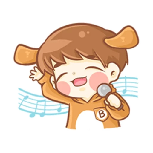 chibi, anime, ciao chibi, baekhyun exo