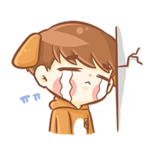 chibi, anime, exo baekhyun, chibi baekhyun