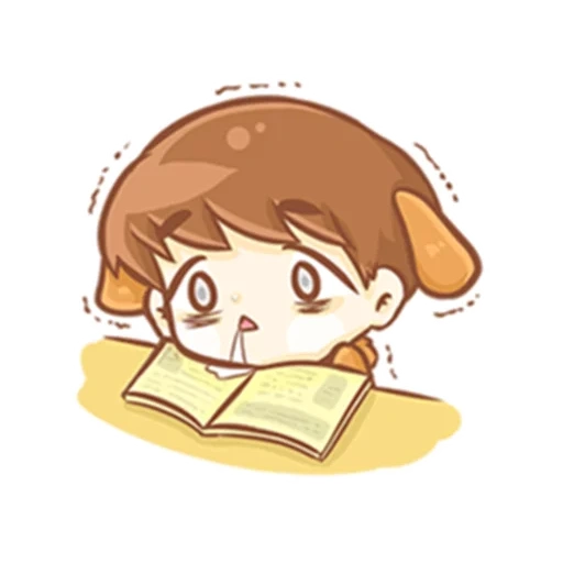 chibi, notebook, art chibi