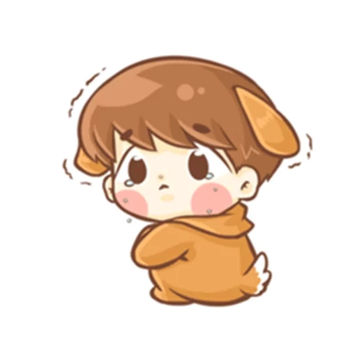 chibi, baekhyun chibi, poke mula b baby